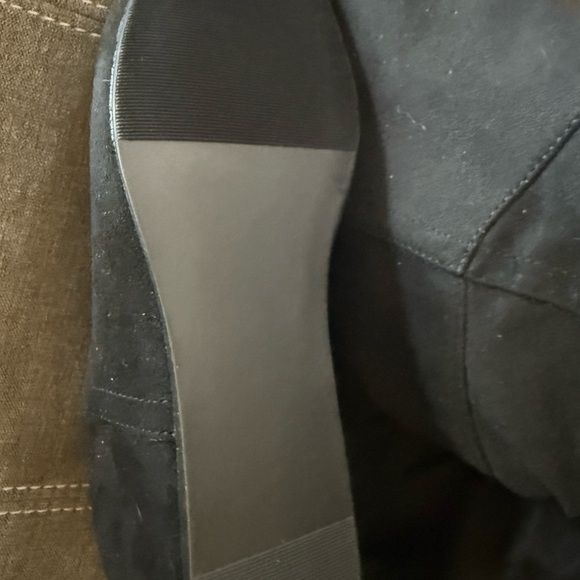 Women's Black Suede Boots - Picture 2 of 5